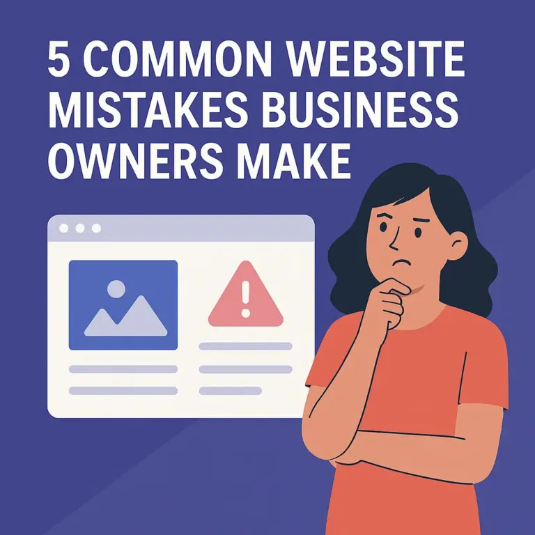 5 Common Website Mistakes Business Owners Make (and How to Fix Them)